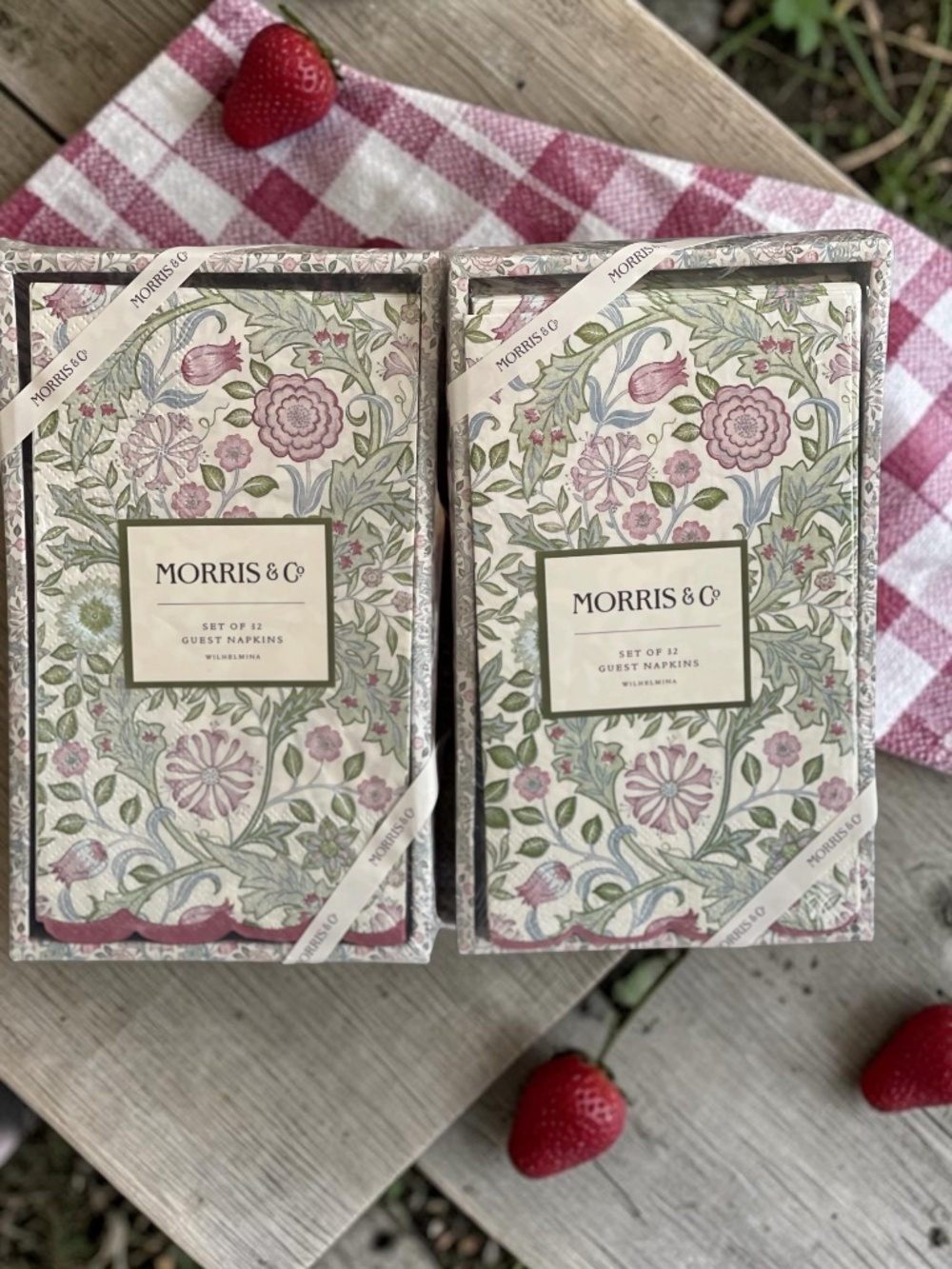 William Morris Wilhelmina Napkins 🌿 2 Pack Floral Table Decor